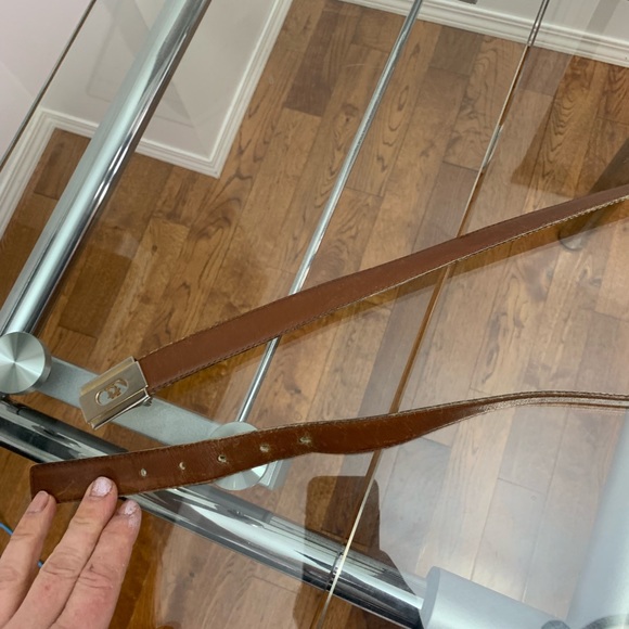 OFFERS??? Vintage Christian Dior Monsieur tan Leather Belt. Size 40/100 - Picture 3 of 4